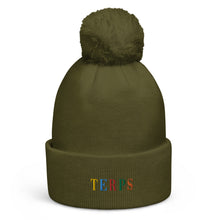 Load image into Gallery viewer, TERPS Pom pom beanie