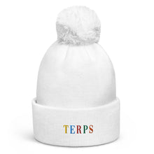 Load image into Gallery viewer, TERPS Pom pom beanie