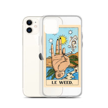 Load image into Gallery viewer, “Le Weed” tarot card iPhone Case