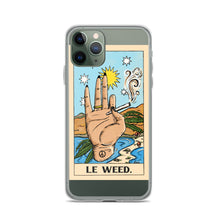 Load image into Gallery viewer, “Le Weed” tarot card iPhone Case