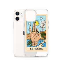 Load image into Gallery viewer, “Le Weed” tarot card iPhone Case