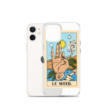 Load image into Gallery viewer, “Le Weed” tarot card iPhone Case