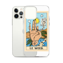 Load image into Gallery viewer, “Le Weed” tarot card iPhone Case