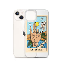 Load image into Gallery viewer, “Le Weed” tarot card iPhone Case