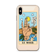 Load image into Gallery viewer, “Le Weed” tarot card iPhone Case
