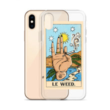 Load image into Gallery viewer, “Le Weed” tarot card iPhone Case