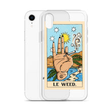 Load image into Gallery viewer, “Le Weed” tarot card iPhone Case