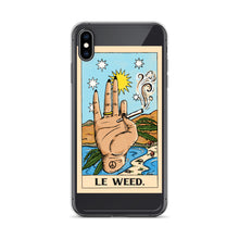 Load image into Gallery viewer, “Le Weed” tarot card iPhone Case