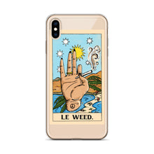 Load image into Gallery viewer, “Le Weed” tarot card iPhone Case