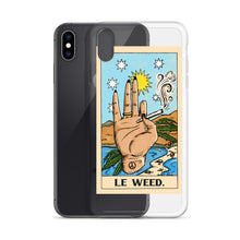 Load image into Gallery viewer, “Le Weed” tarot card iPhone Case