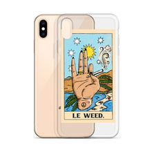Load image into Gallery viewer, “Le Weed” tarot card iPhone Case