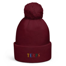 Load image into Gallery viewer, TERPS Pom pom beanie
