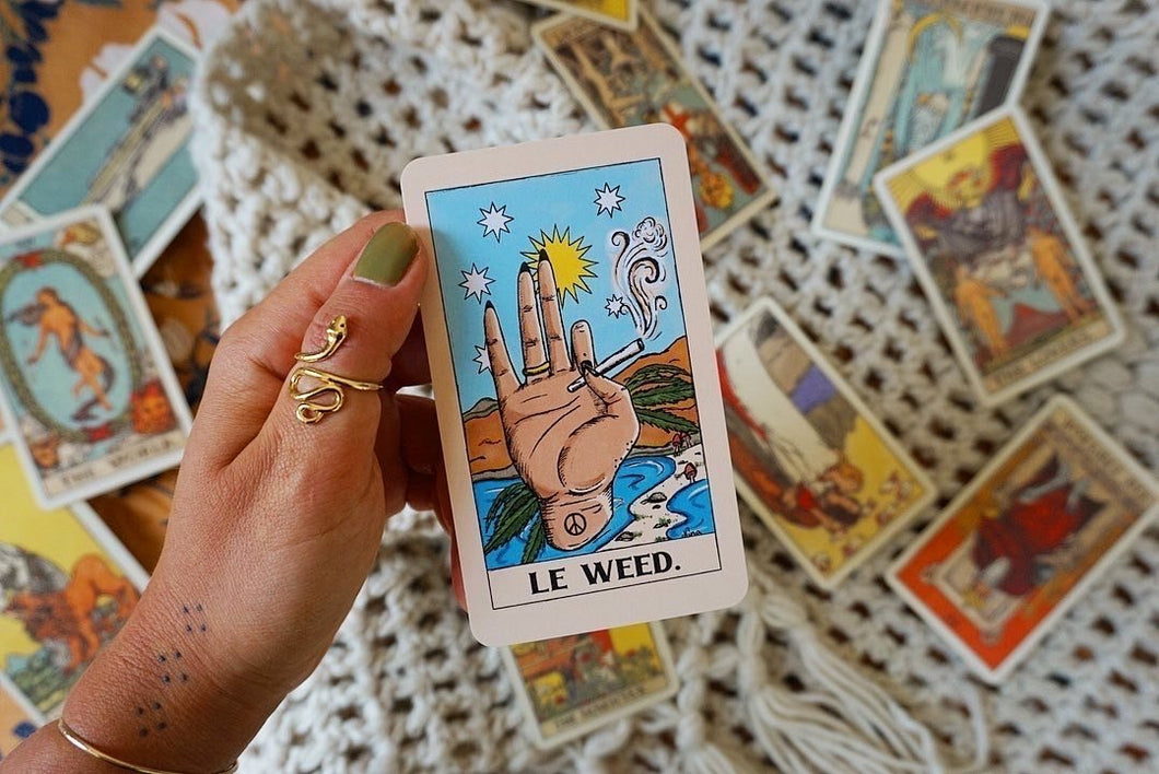 “Le Weed” Limited edition tarot card. ✨