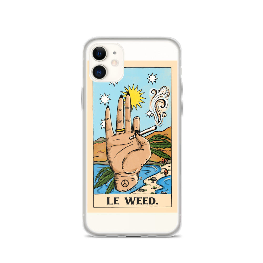 “Le Weed” tarot card iPhone Case