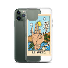 Load image into Gallery viewer, “Le Weed” tarot card iPhone Case
