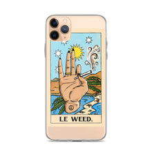 Load image into Gallery viewer, “Le Weed” tarot card iPhone Case
