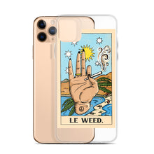 Load image into Gallery viewer, “Le Weed” tarot card iPhone Case
