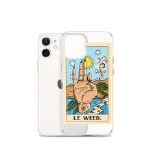 Load image into Gallery viewer, “Le Weed” tarot card iPhone Case
