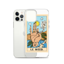 Load image into Gallery viewer, “Le Weed” tarot card iPhone Case
