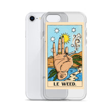 Load image into Gallery viewer, “Le Weed” tarot card iPhone Case
