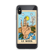 Load image into Gallery viewer, “Le Weed” tarot card iPhone Case
