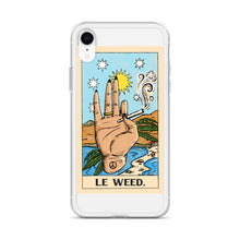 Load image into Gallery viewer, “Le Weed” tarot card iPhone Case
