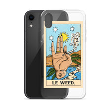 Load image into Gallery viewer, “Le Weed” tarot card iPhone Case
