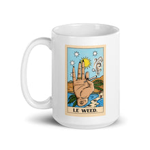 Load image into Gallery viewer, “Le Weed” White glossy mug
